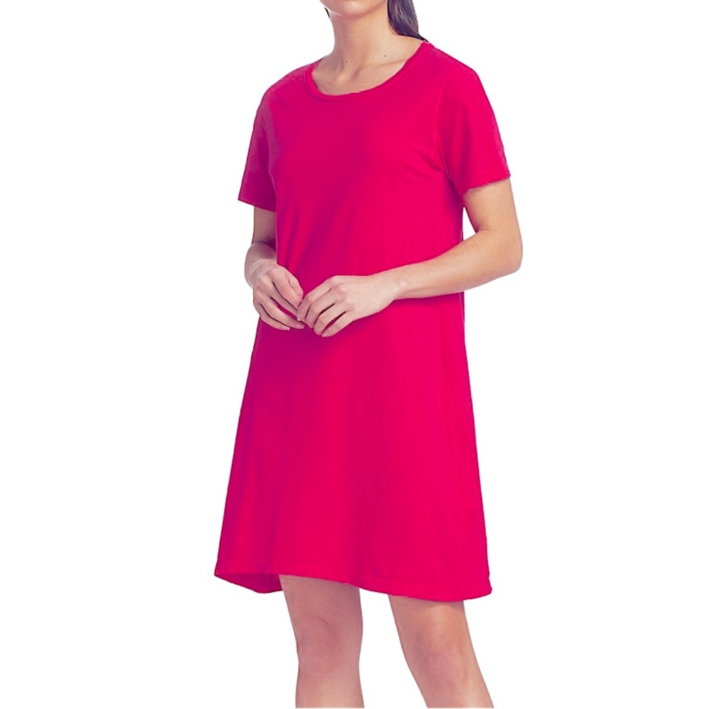 NWT United Colors of Benetton Short Sleeve Dress Pink